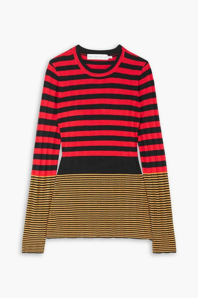 Proenza Schouler Striped ribbed-knit sweater 1