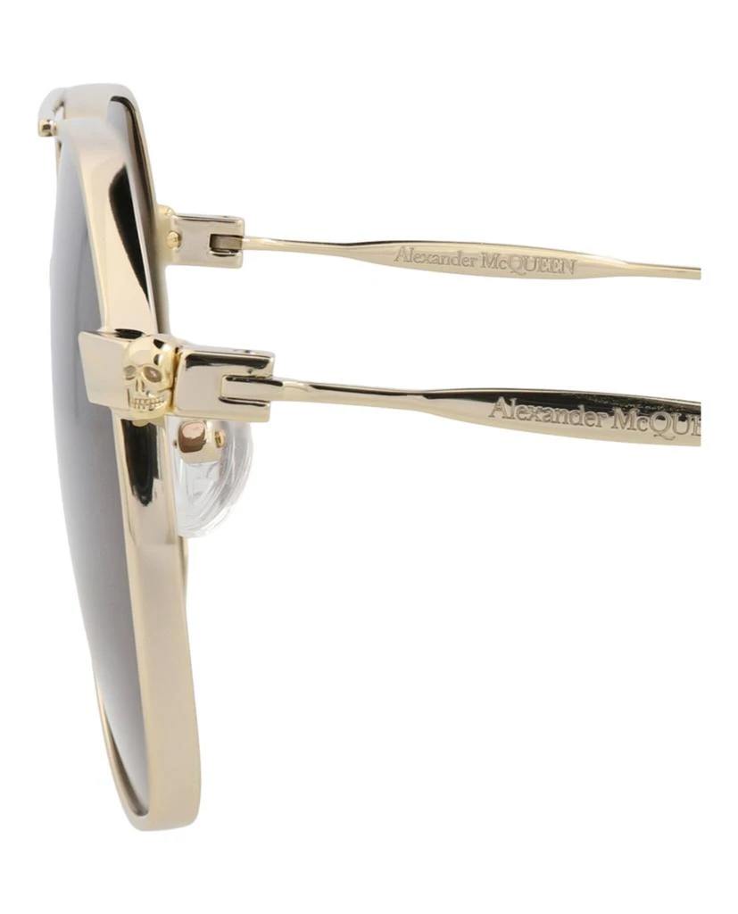 Alexander McQueen Aviator-Frame Metal Sunglasses 4