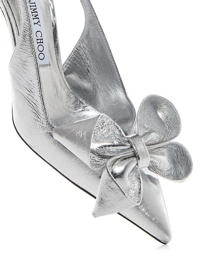 Jimmy Choo Women's Staz 70 Bow Slingback Pumps 5
