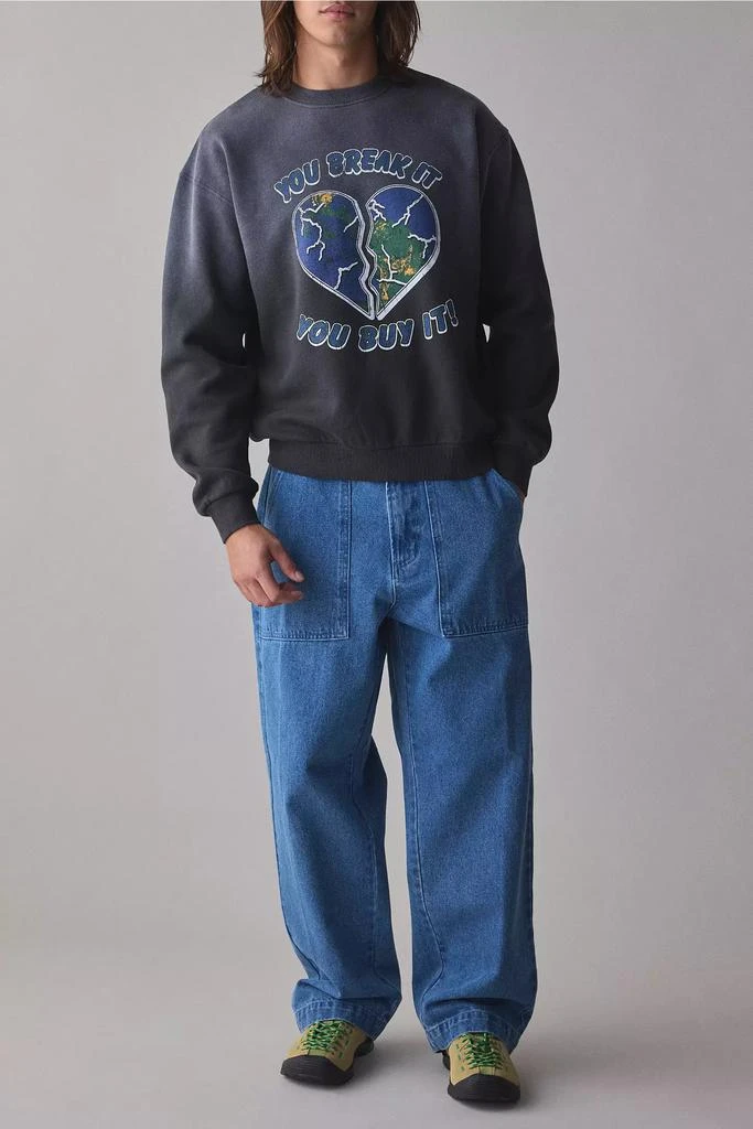 Parks Project Parks Project You Break It You Buy It Graphic Crew Neck Sweatshirt 3