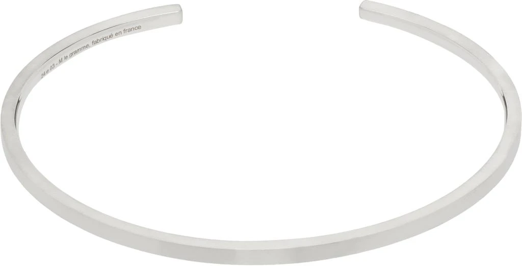 Le Gramme Silver Ribbon 'Le 7g' Bracelet 1