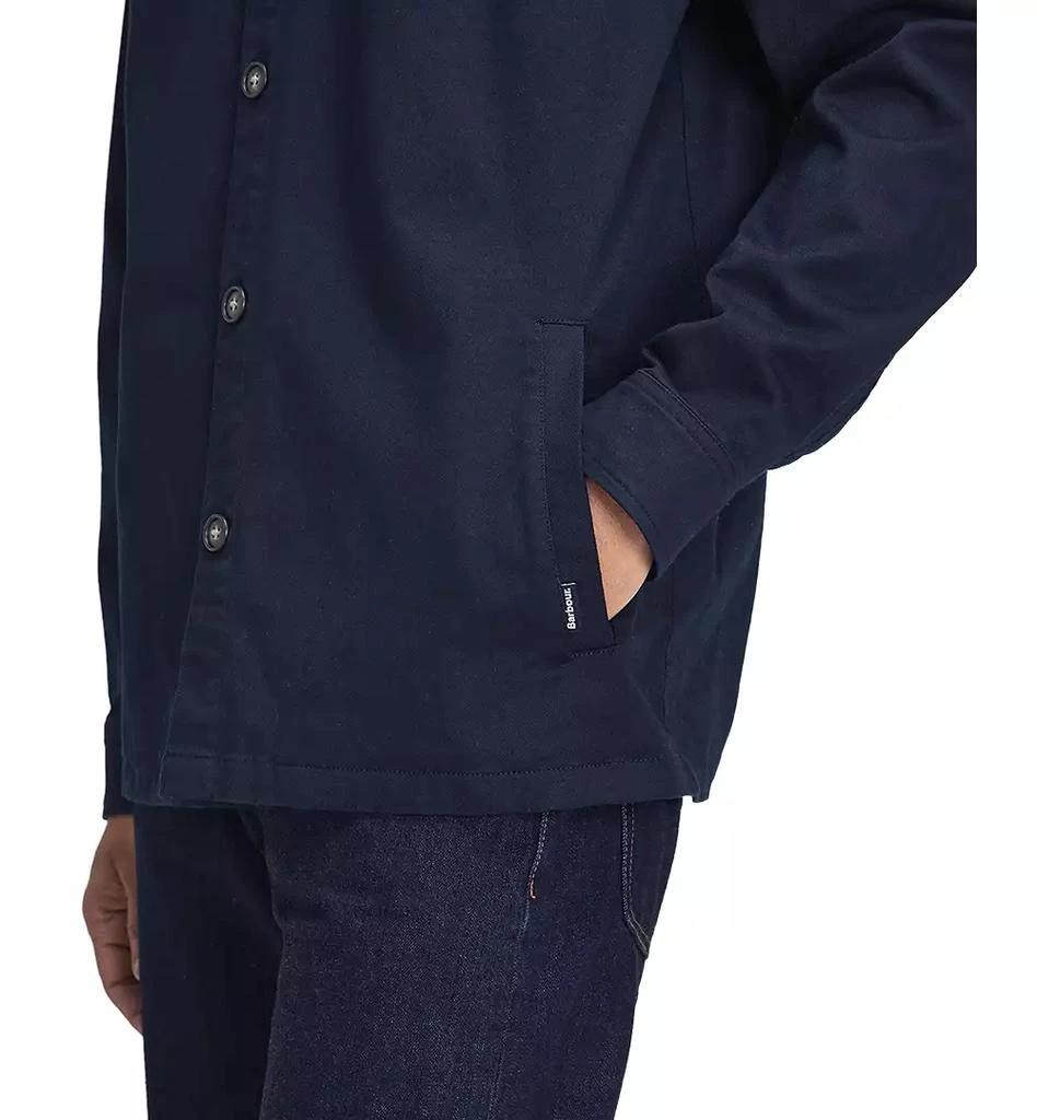 Barbour Men's Ruxton Tailored-Fit Stretch Twill Shirt Jacket 4