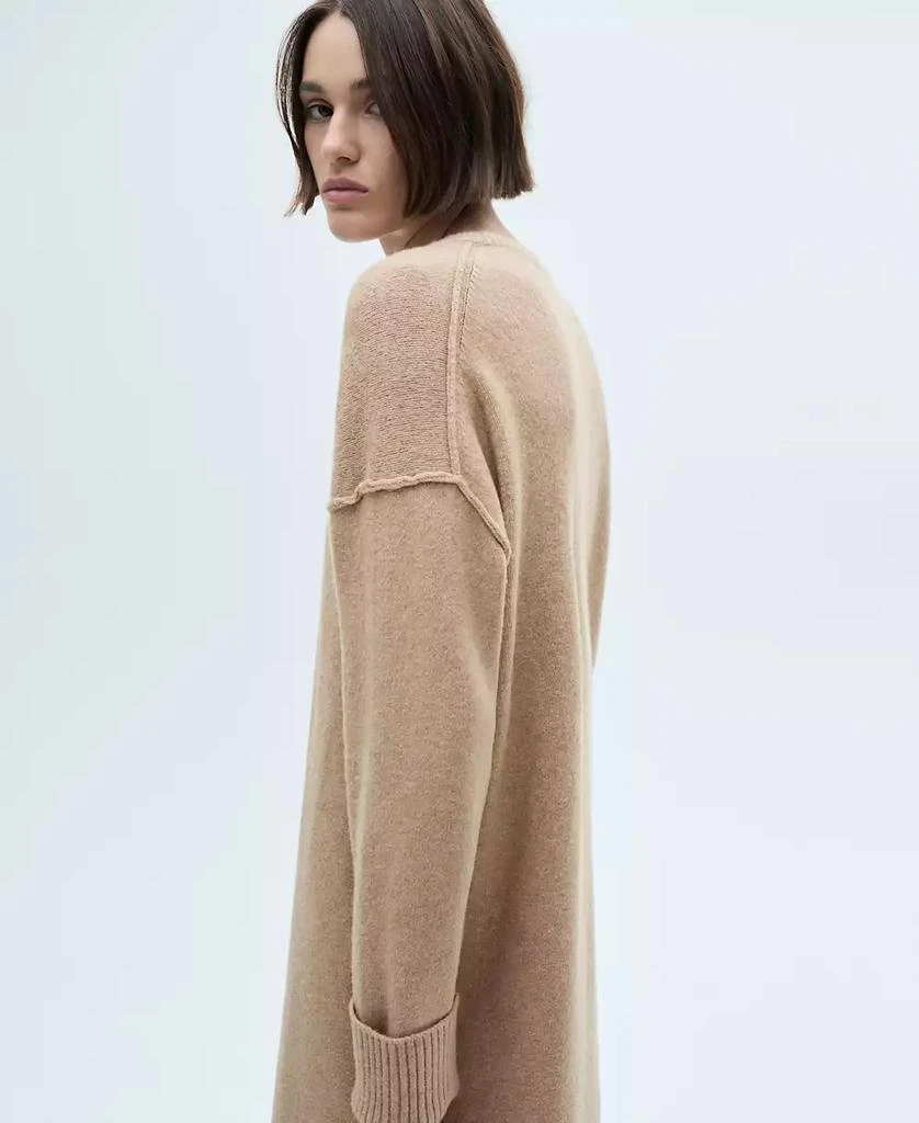 Mango Women's Ribbed Finishes Knitted Dress 2