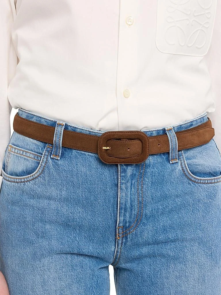 Totême Wide Buckle Suede Belt 2