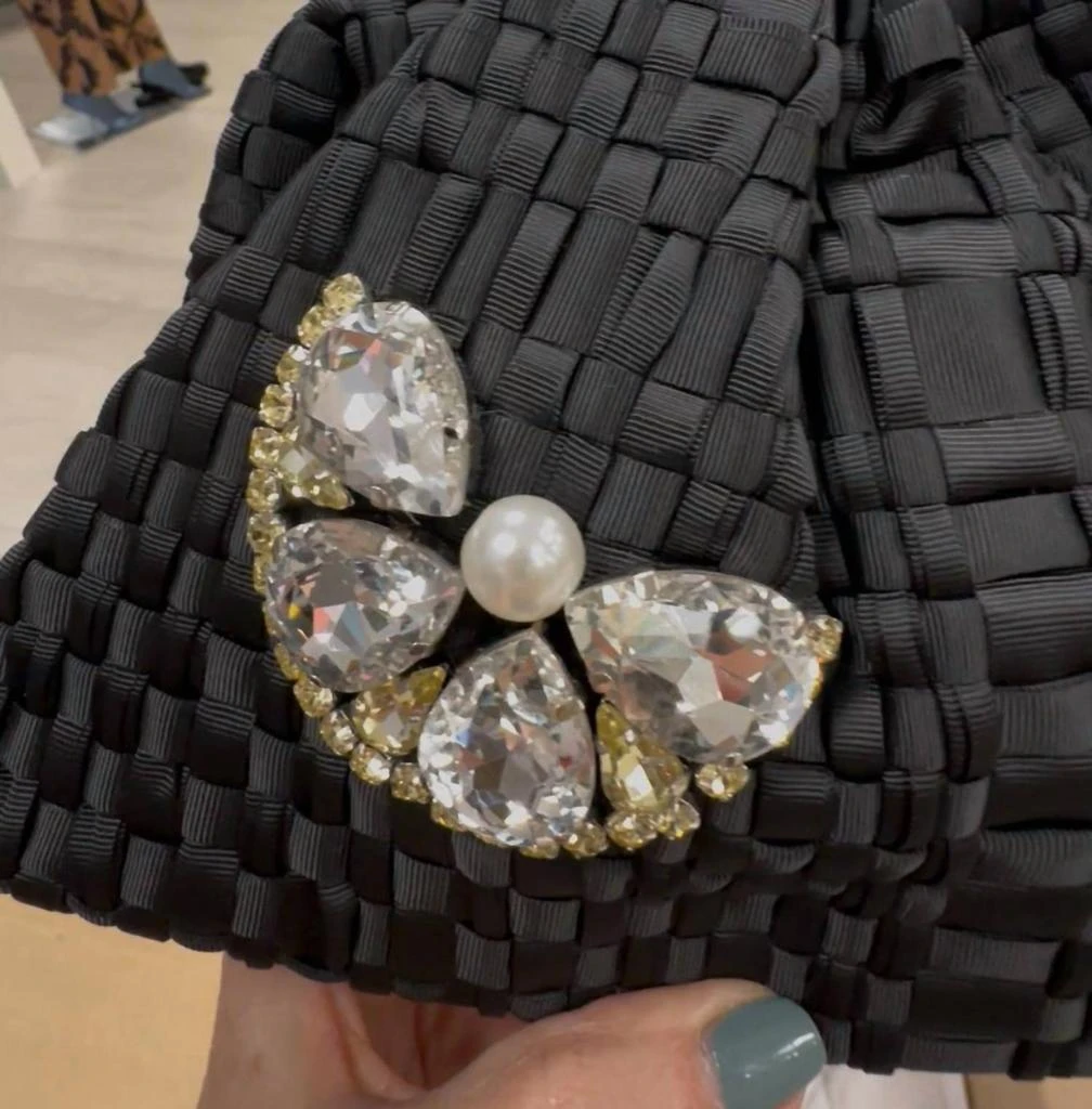 Maria La Rosa Maria La Rosa - Women
s Crystal Lemon Mini Game Clutch Bag 3