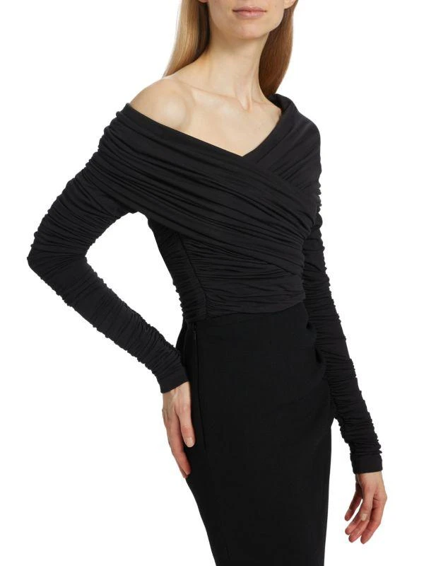 Sergio Hudson Ruched Jersey Top 3