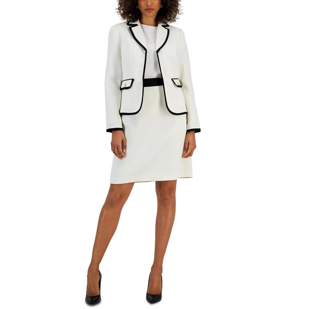 Nipon Boutique Womens Shimmer Polyester Two-Button Suit 1