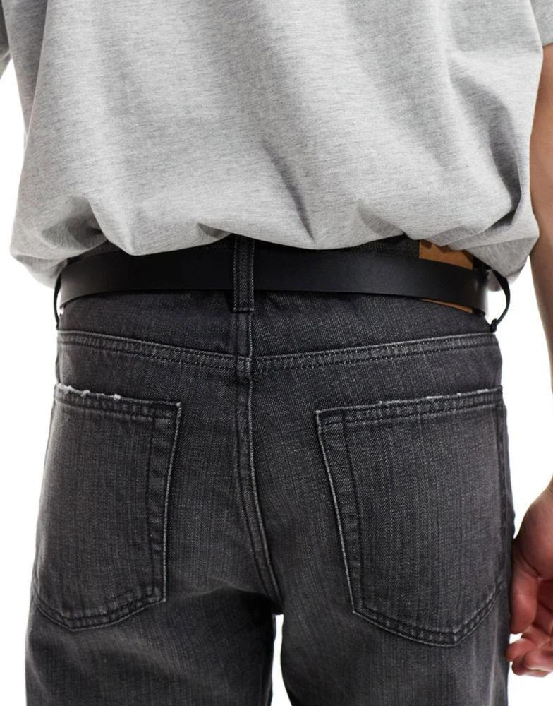 ASOS ASOS DESIGN belt in black faux leather 3