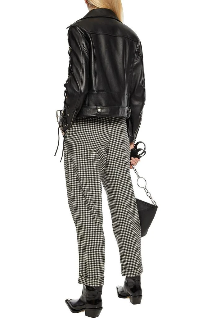 Acne Studios Eyelet lace-up leather biker jacket 3