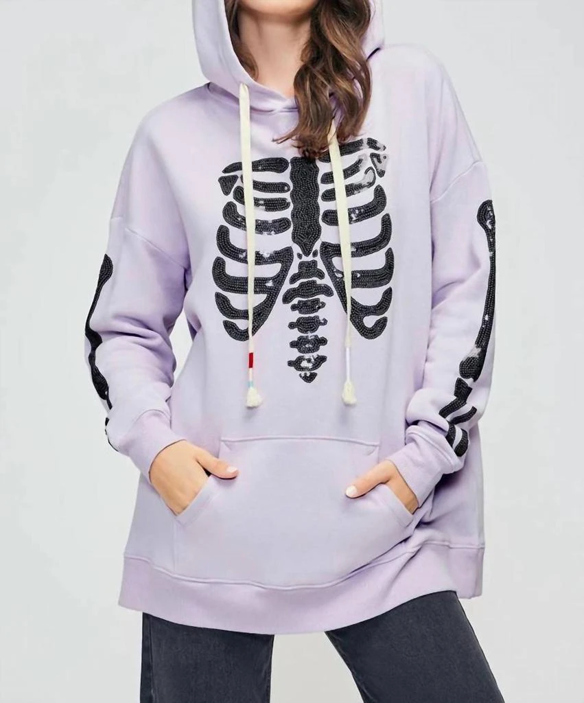 Wildfox Wildfox - Rockstar Ribcage Road-trip Hoodie 3