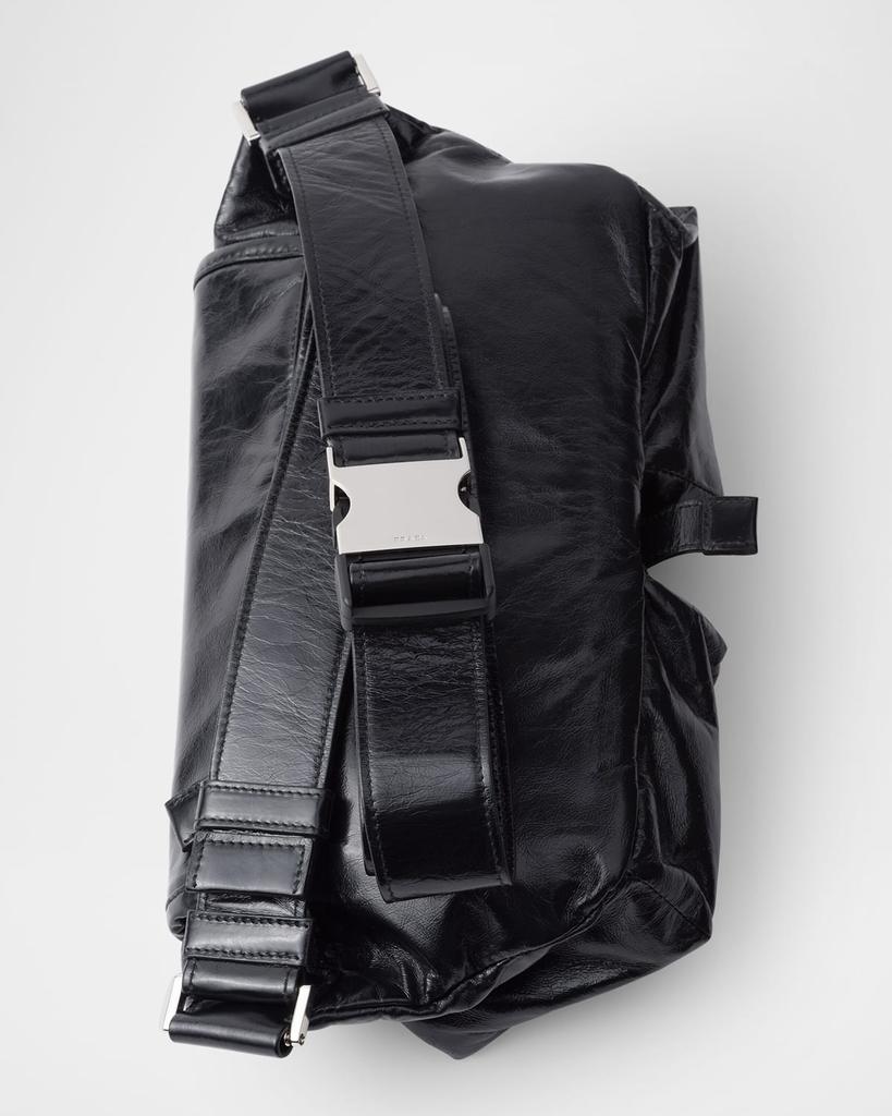 Prada Men's Leather Utility-Style Shoulder Bag - Shoulder