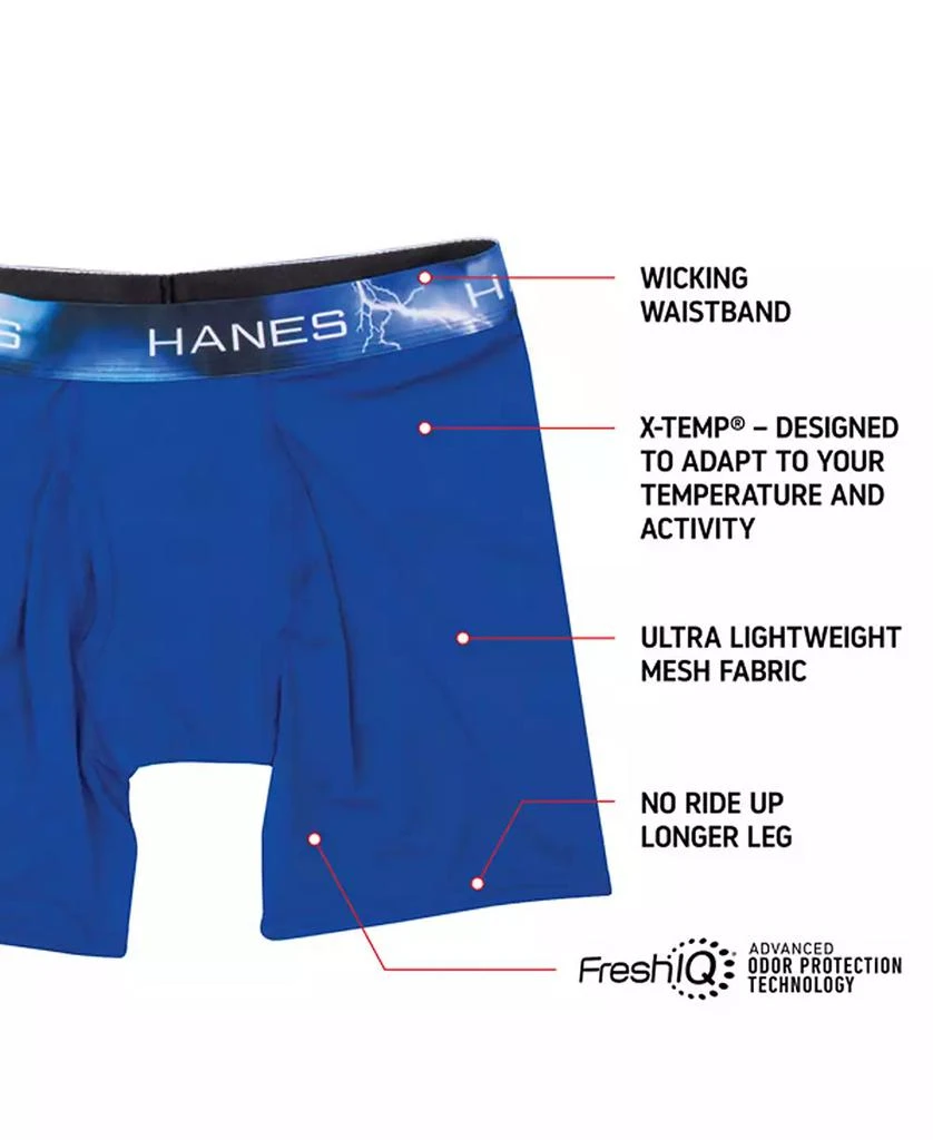 Hanes Men's Classics Ultimate® X-Temp® 4-Pk. Moisture-Wicking Mesh Boxer Briefs 7