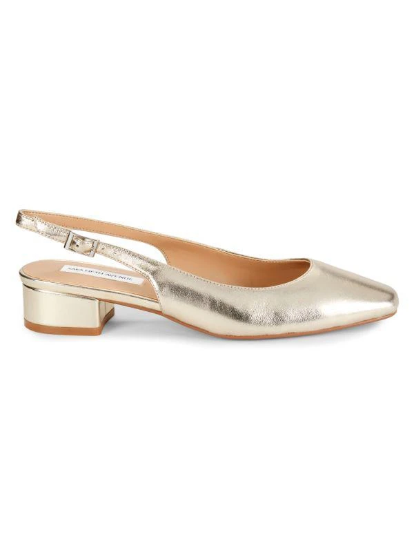 Saks Fifth Avenue Mila Patent Leather Slingback Pumps 1