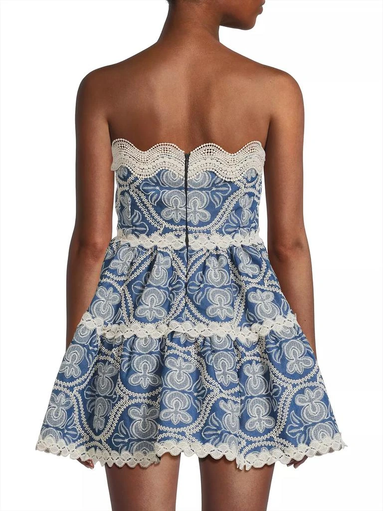 Waimari Time Adaline Embroidered Cotton Minidress 5
