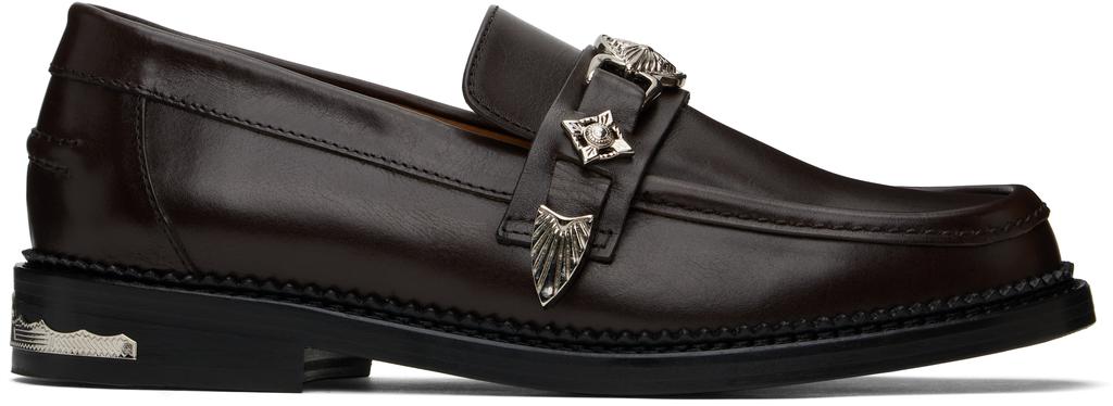【関税込み】Toga Virilis SSENSE限定 ブラック ローファー Toga Virilis Black Polished Loafers - Business Casual Shoes