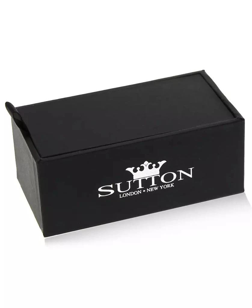 Rhona Sutton Sutton Stainless Steel Black And Rose Gold Cufflinks 2