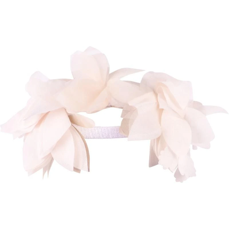 Tutu Du Monde Appliqued flowers headband in porcelain pink 2