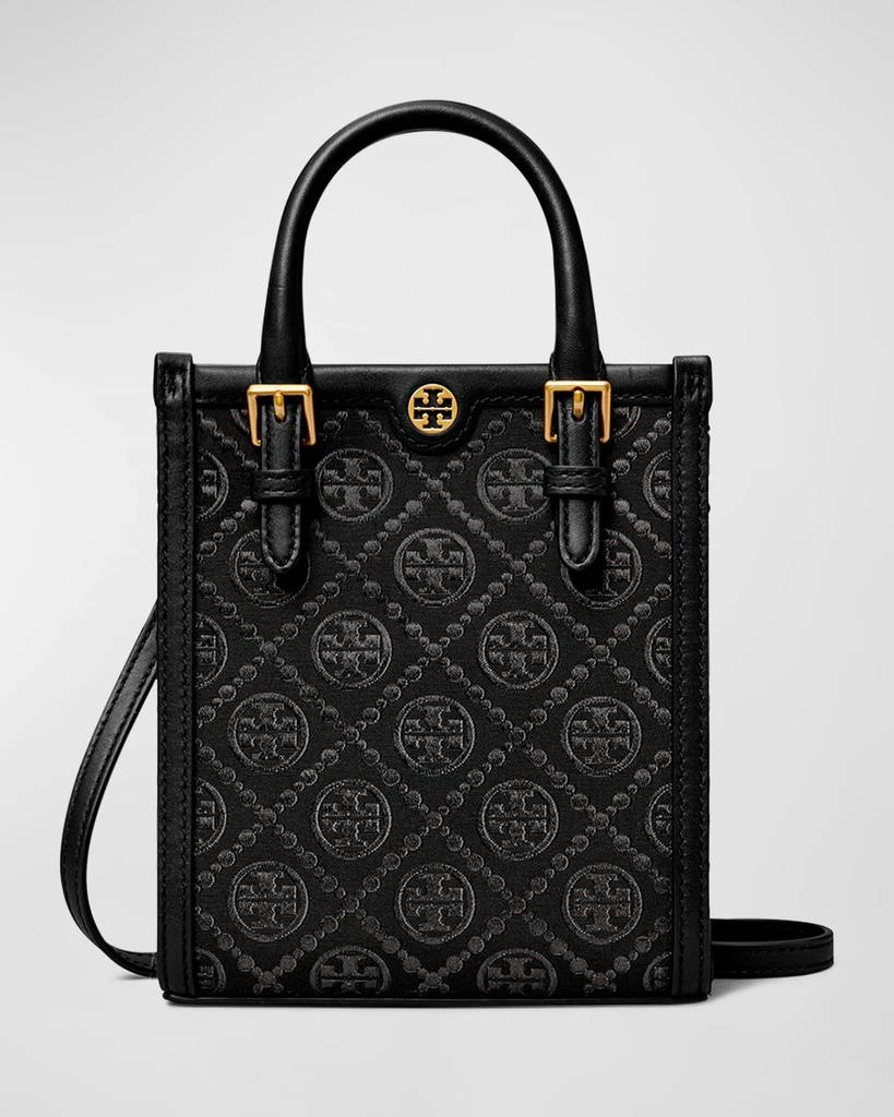 Tory Burch Mini T Monogram Canvas Tote Bag 1