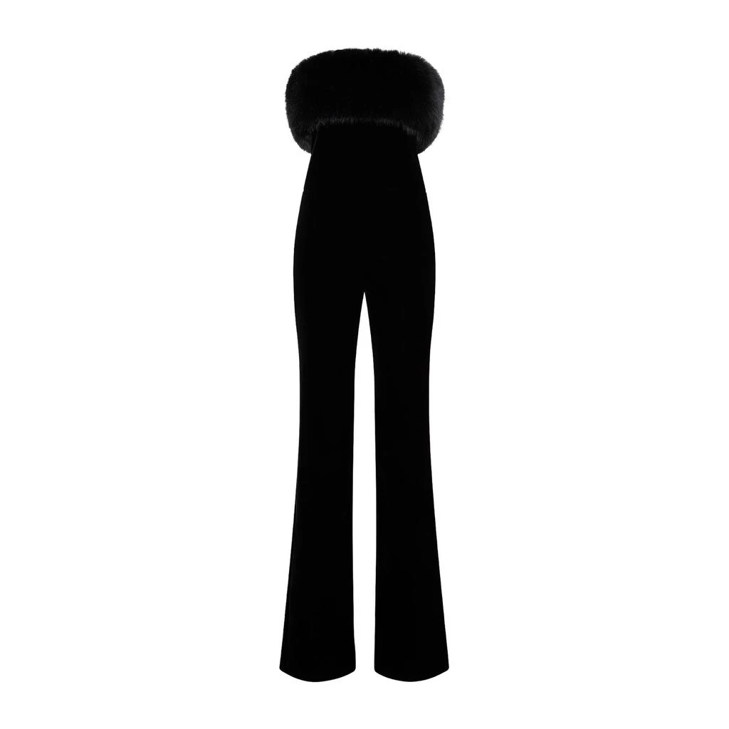 Yves Saint Laurent Saint Laurent Strapless Velvet Jumpsuit 1
