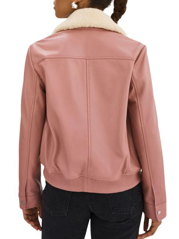 LaMarque Klemence Lambskin Leather Aviator Jacket 2
