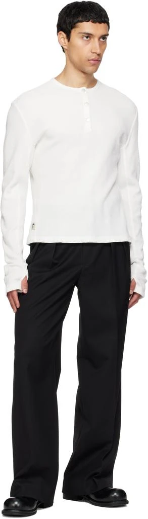 CARRER White Lis Classic Henley 4