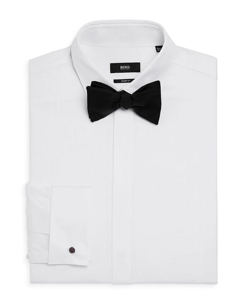 Hugo Boss Myron Pincord Stripe Sharp Fit Tuxedo Shirt 1