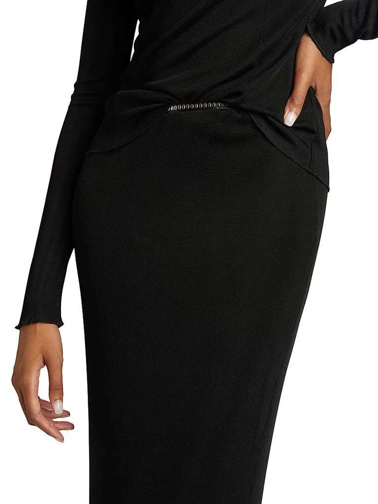 Rag & Bone Gwenyth Embellished Midi-Skirt 6