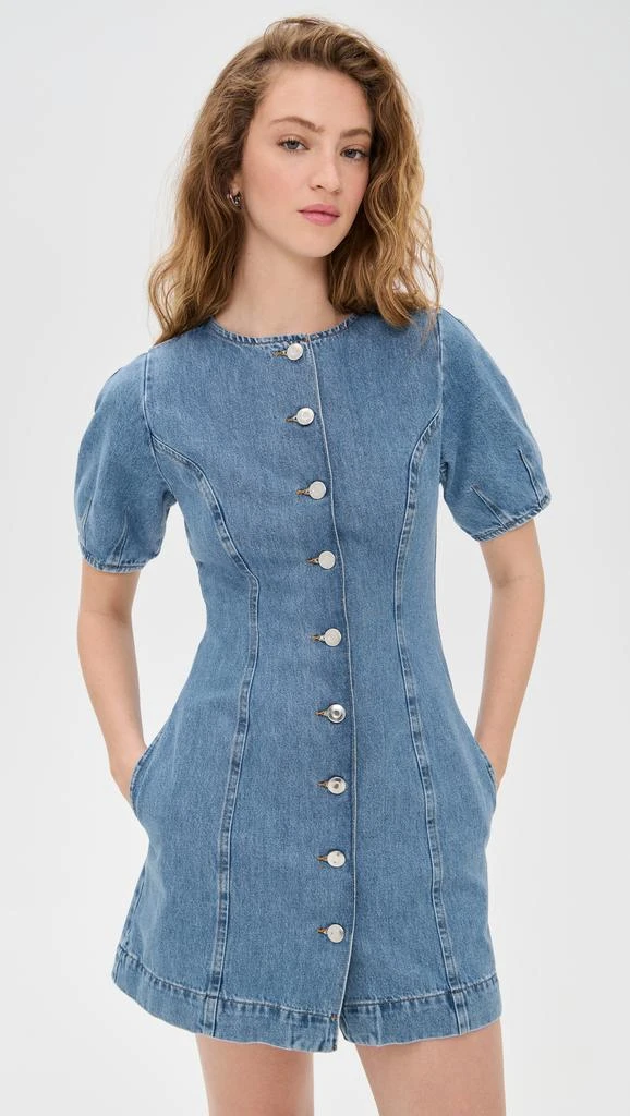 knee length dresses for ladies ALIGNE Denim Midi Dress - Blue main image 1