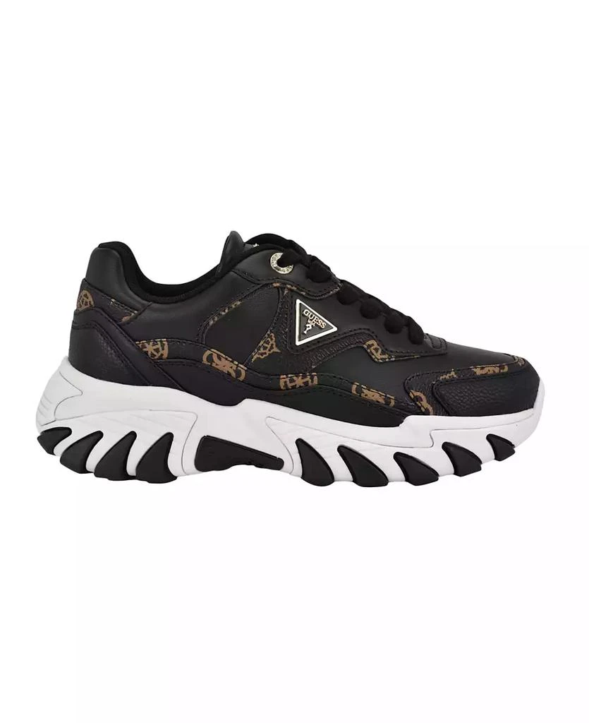 GUESS Women's Nowah Triangle Lace-Up Chunky Fashion Sneakers 2