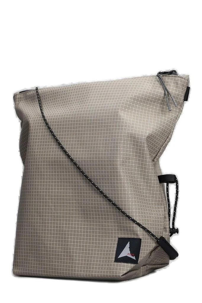 ROA Roa Checked Zip-Up Shoulder Bag 3