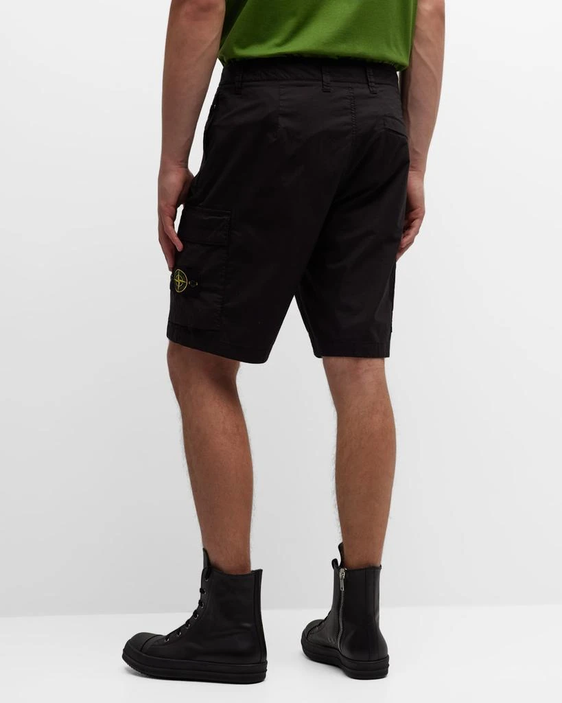 Stone Island Men's Stretch-Cotton Cargo Shorts 4
