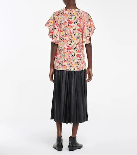 Stella McCartney Floral silk crêpe blouse 3
