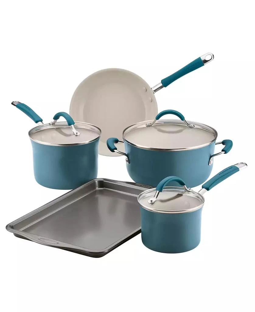 Rachael Ray Cucina Ceramic Nonstick 8-Pc. Cookware Set, Created for Macy
s