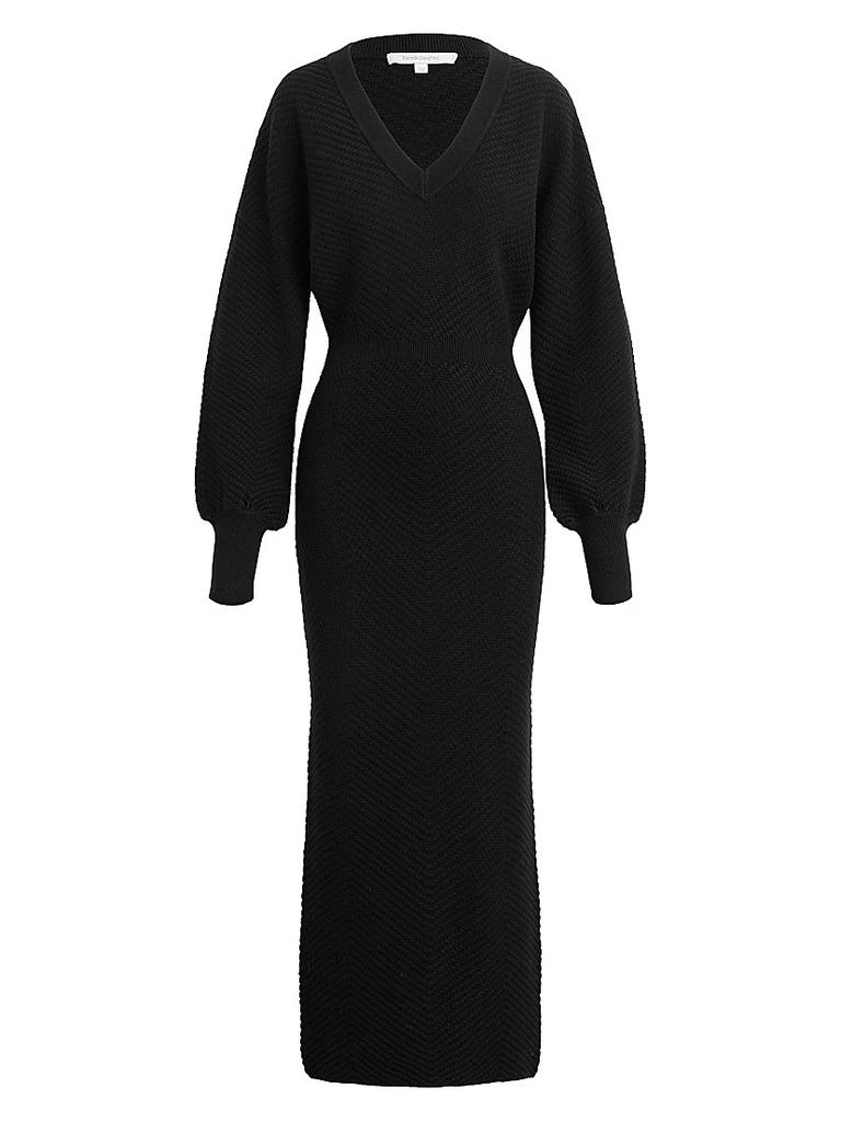 saks fifth avenue long sleeve dress Vintage Saks Fifth Avenue Accent, Beaded Point Collar Long Sleeve Dress Size M