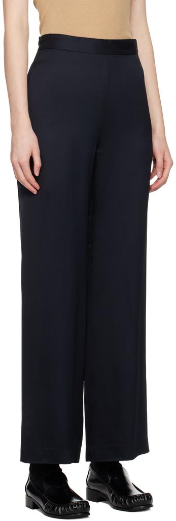 6397 Navy Liquid Trousers