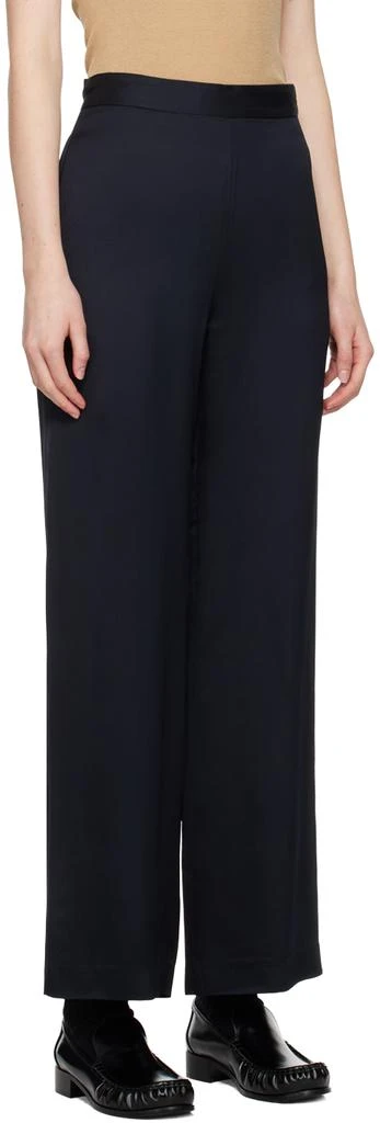 6397 Navy Liquid Trousers 2