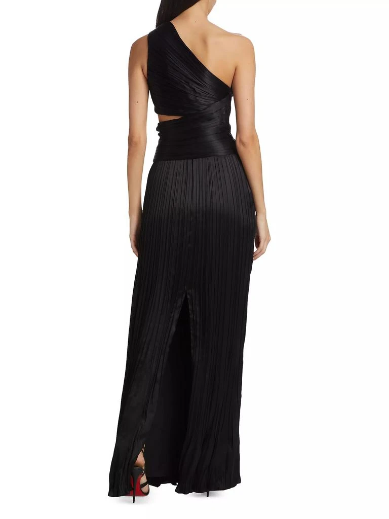 Adam Lippes Delphos Silk One-Shoulder Gown 5