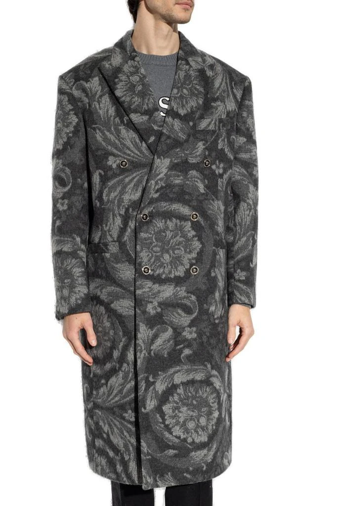 Versace Versace Barocco Double Breasted Long Coat 2