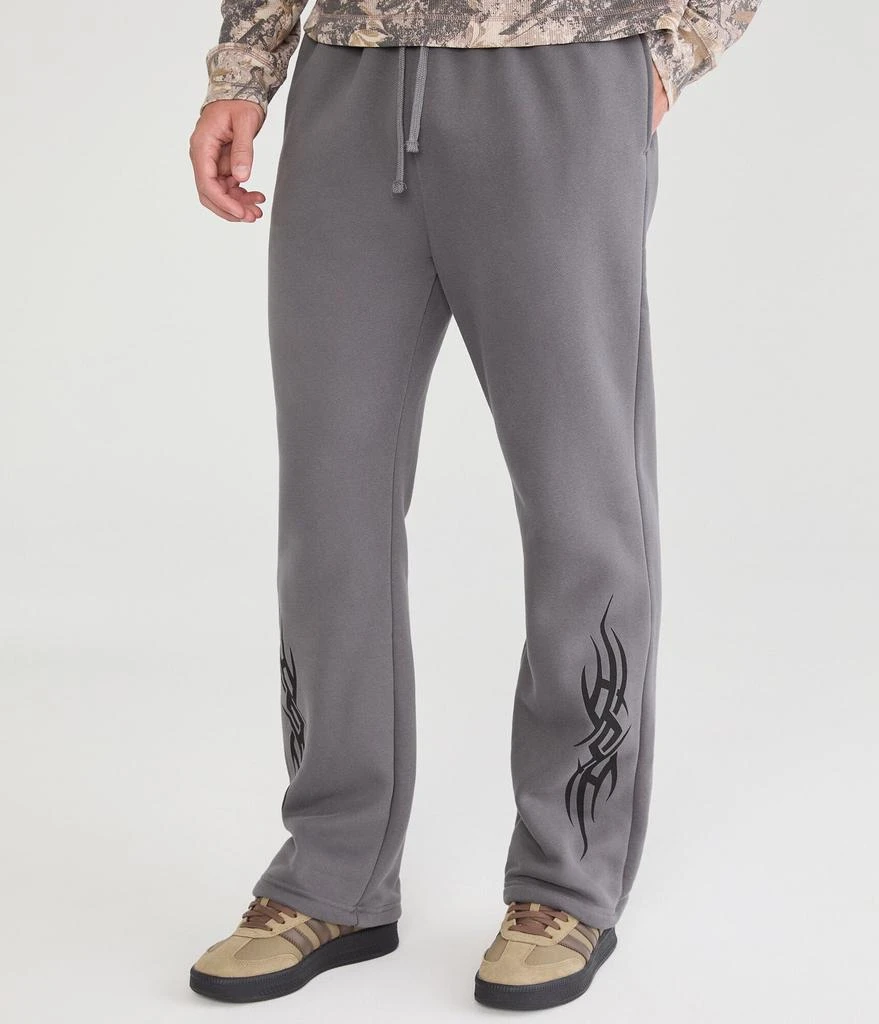 Aeropostale Cloud Soft Tribal Tattoo Straight Leg Sweatpants 1