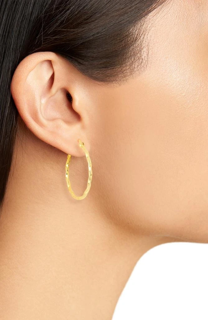 Argento Vivo Sterling Silver Twist Hoop Earrings 2