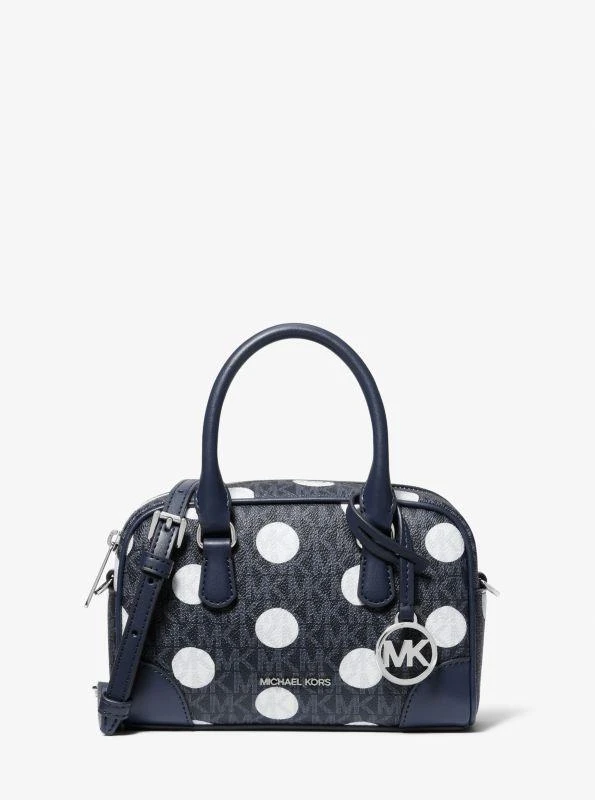 Michael Kors Thompson Extra-Small Polka Dot Signature Logo Satchel 1