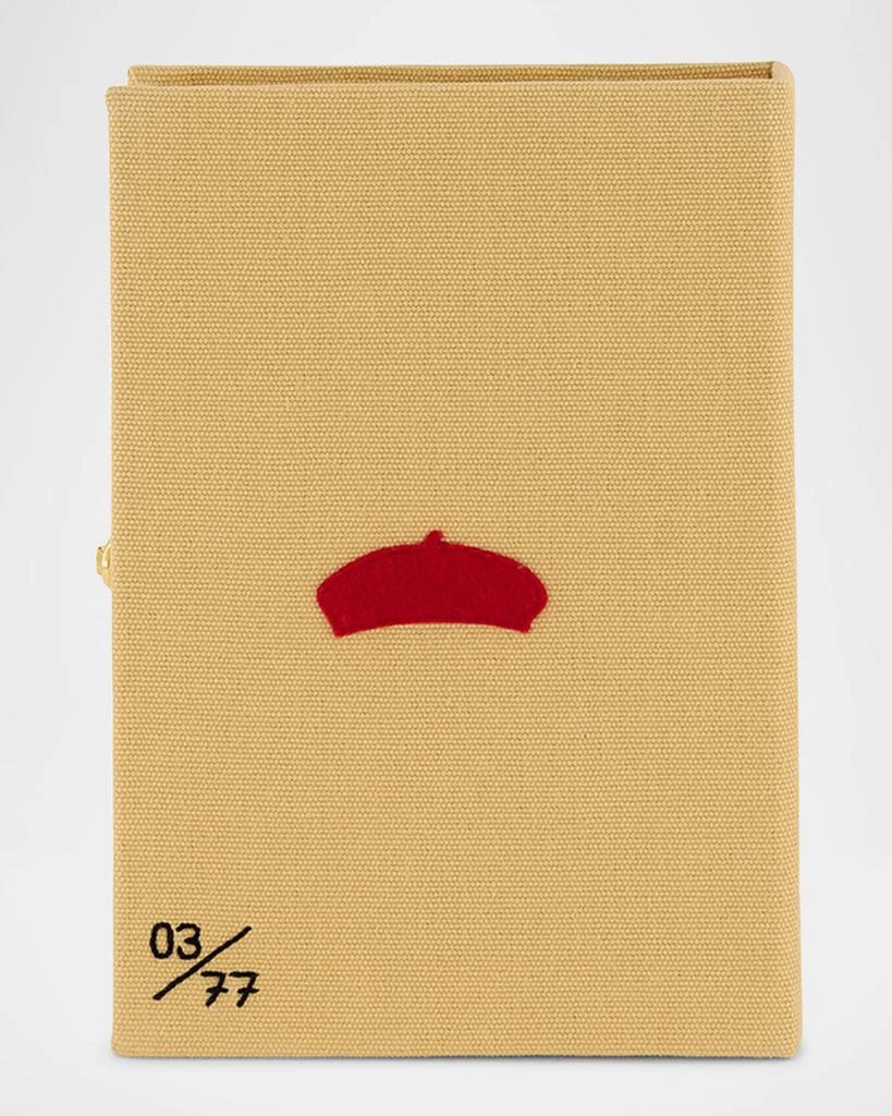 Olympia Le-Tan Les Chiens Caramel Book Clutch Bag 4