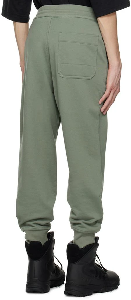 Y-3 Green Cuffed Sweatpants 3