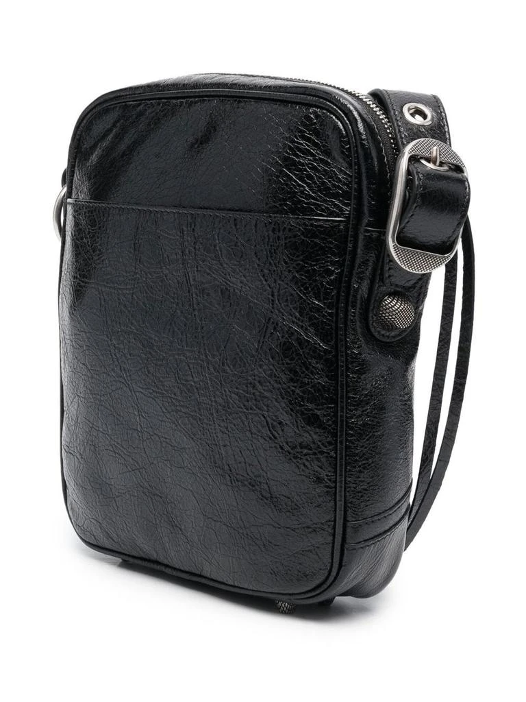 Balenciaga BLACK LEATHER LE CAGOLE MEN CROSSBODY BAG 3