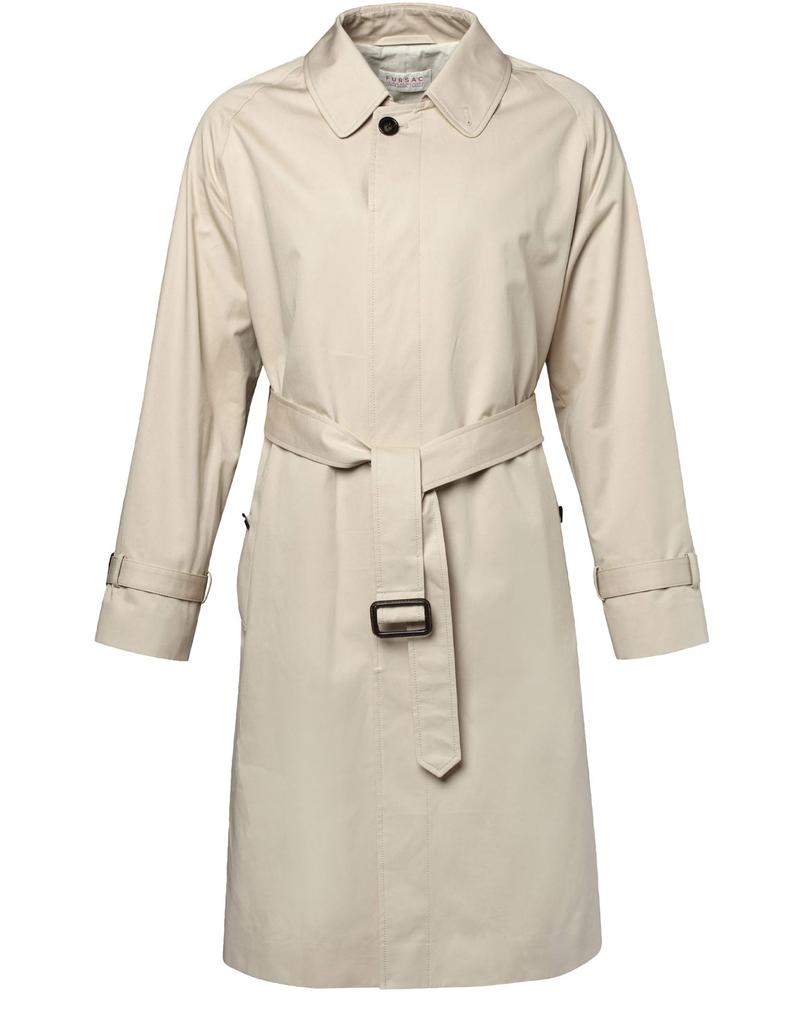 Fursac Long belted cotton coat