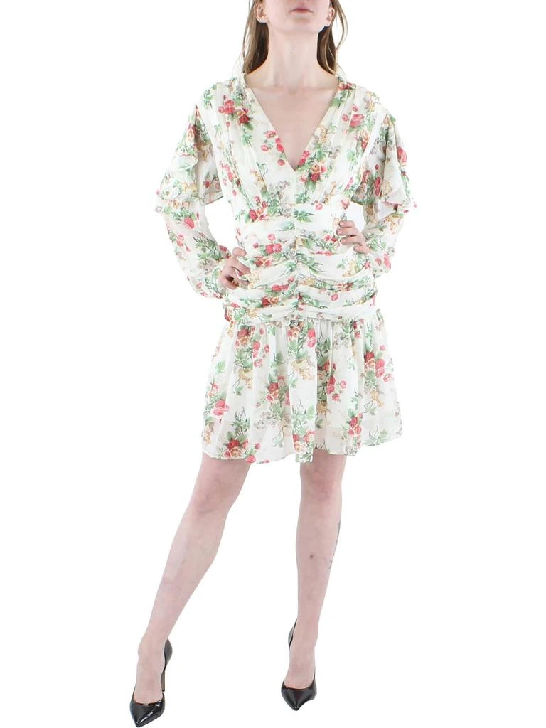 Beulah Womens Ruffled Short Shift Dress 1