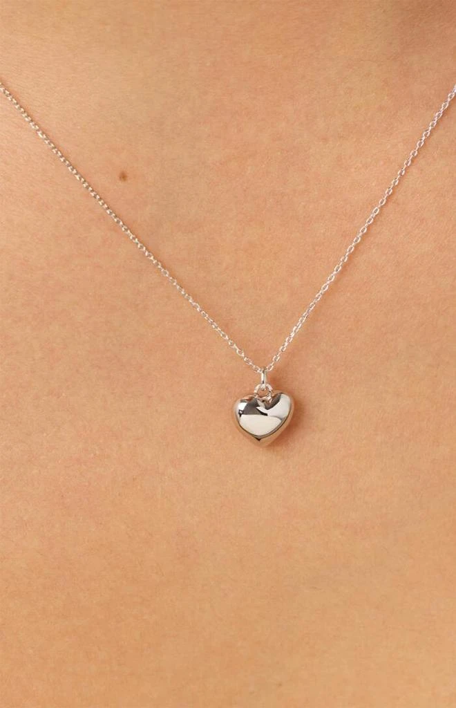 Ana Luisa Lev Small Silver Heart Necklace 2