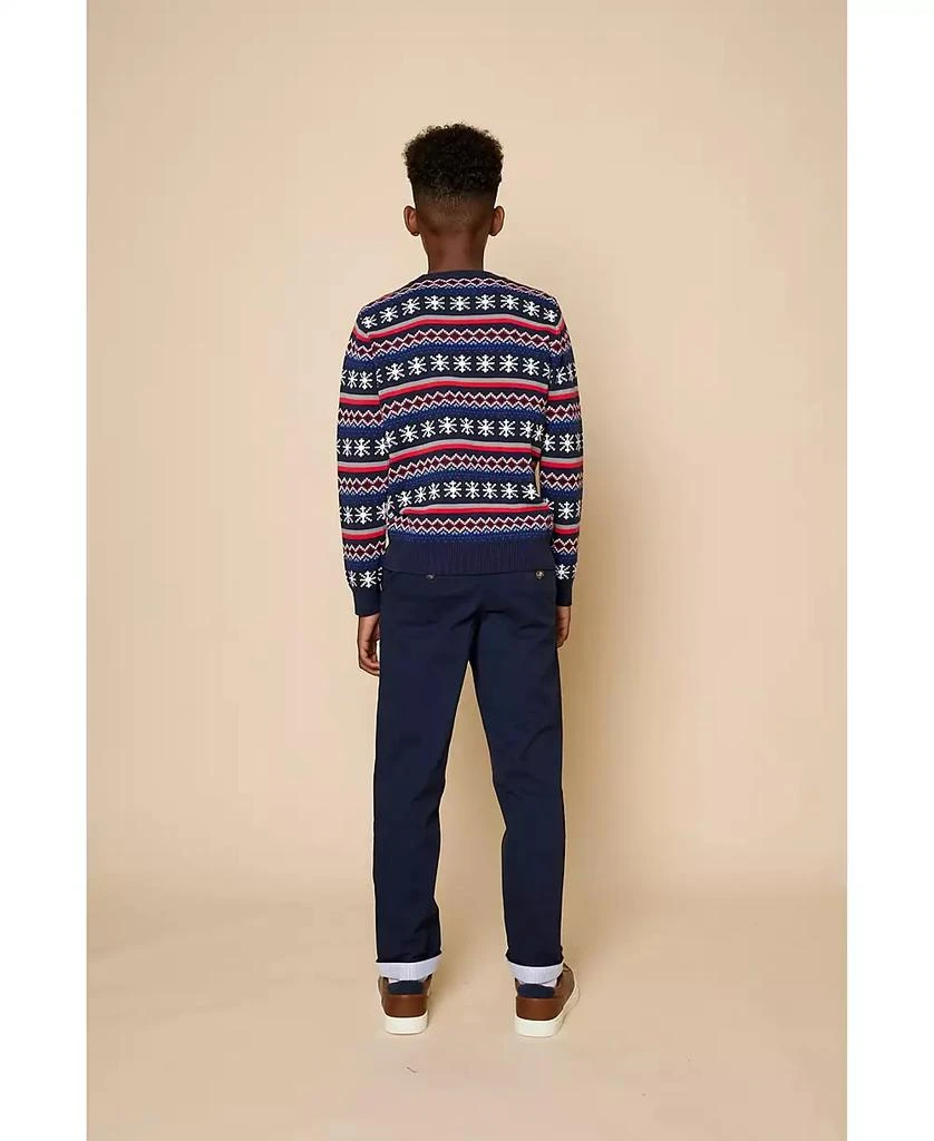 Brooks Brothers Big Boys Holiday Jacquard Sweater 5