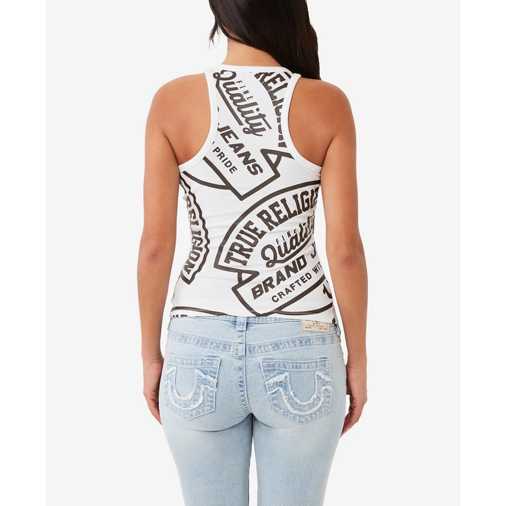 True Religion Women's Branded Goddess Tank Top