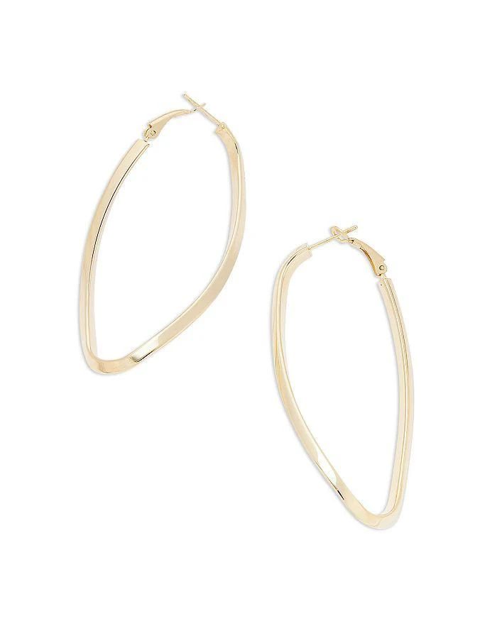 Jennifer Zeuner Alex Polished Twist Large Hoop Earrings 3